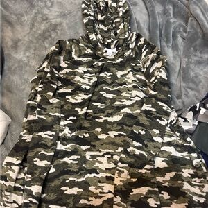LuLaRoe Camouflage Hooded Sweatshirt